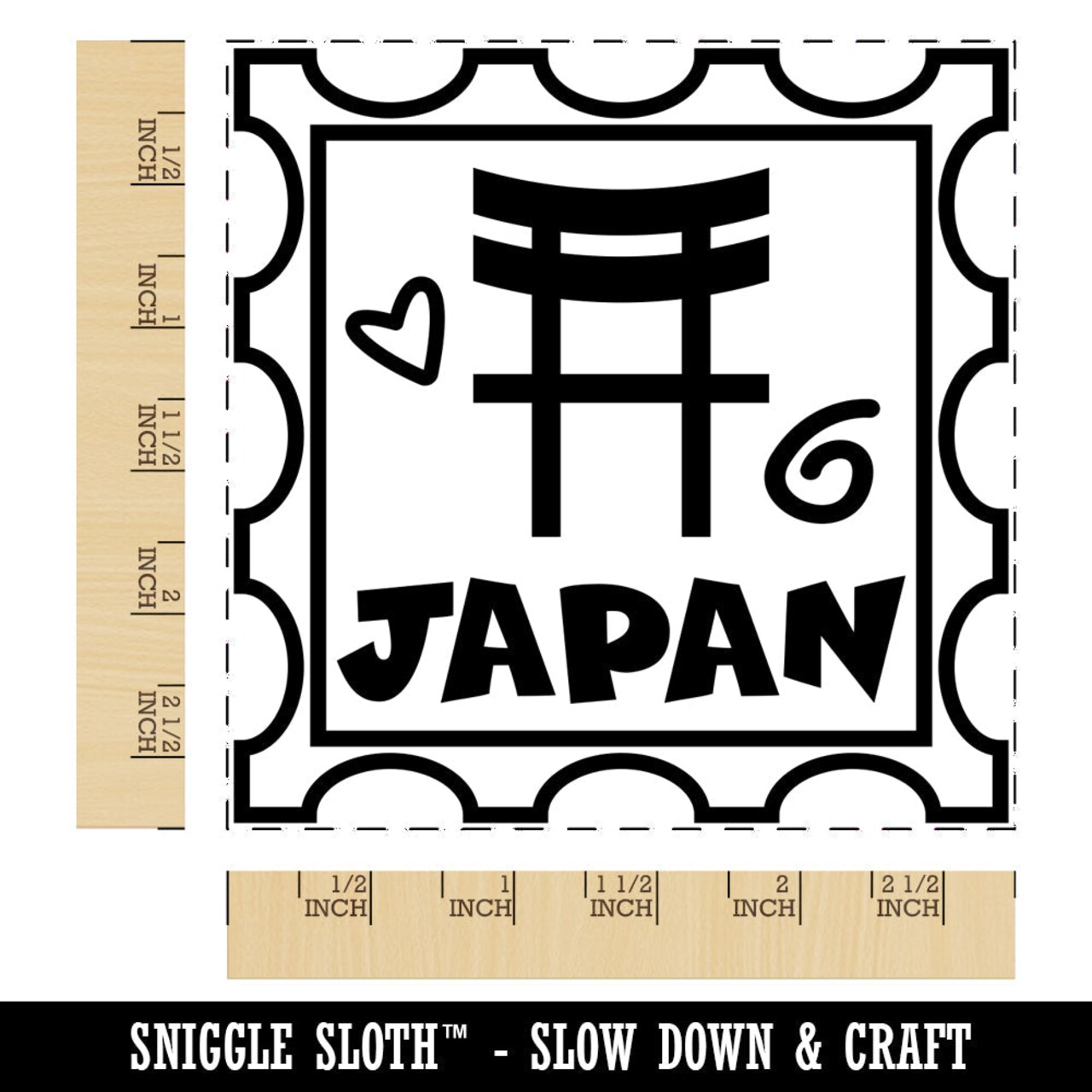 Japan Passport Travel Square Rubber Stamp for Stamping Crafting